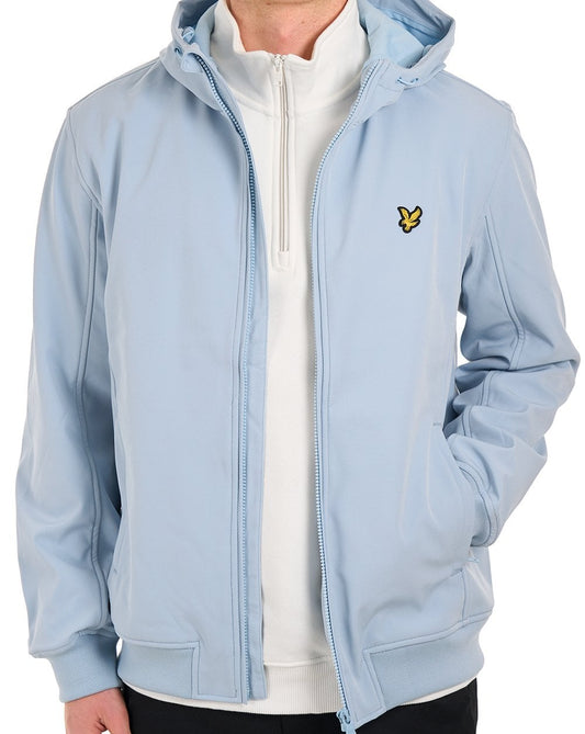 Lyle And Scott Lyle & Scott Softshelljacke mit Mesh-Rücken, Opalblau