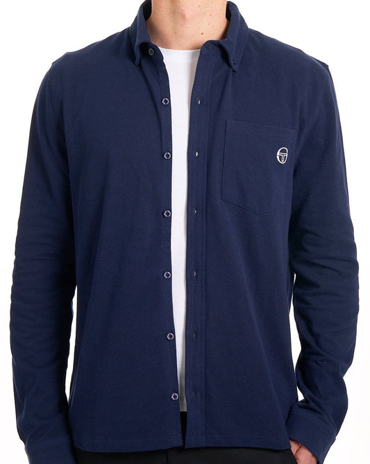 Sergio Tacchini Sergio Tacchini Lanz Piqué-Hemd Marineblau