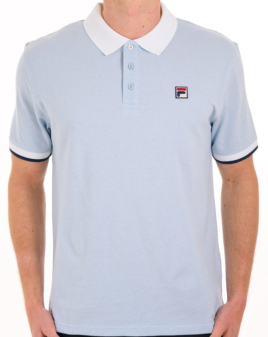 Fila Vintage Fila Vintage Ruben Poloshirt Himmelblau
