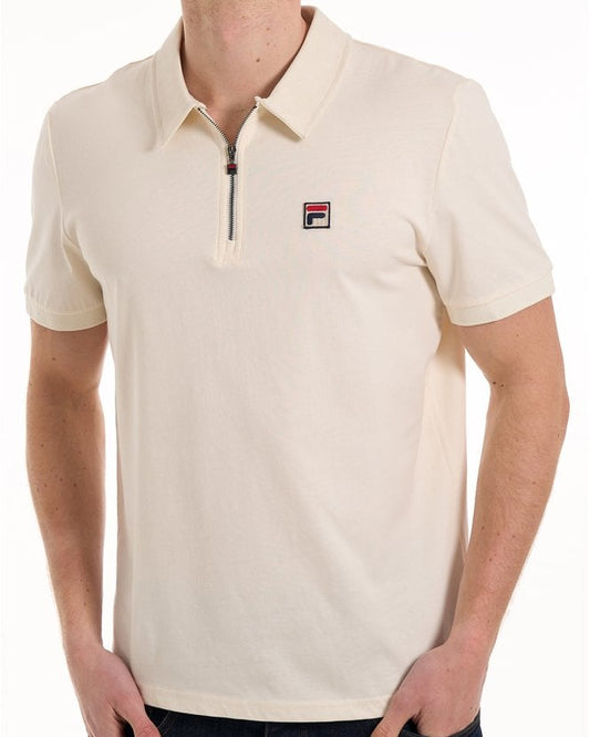 Fila Vintage Fila Vintage Ettore Zip Polo Gardenia