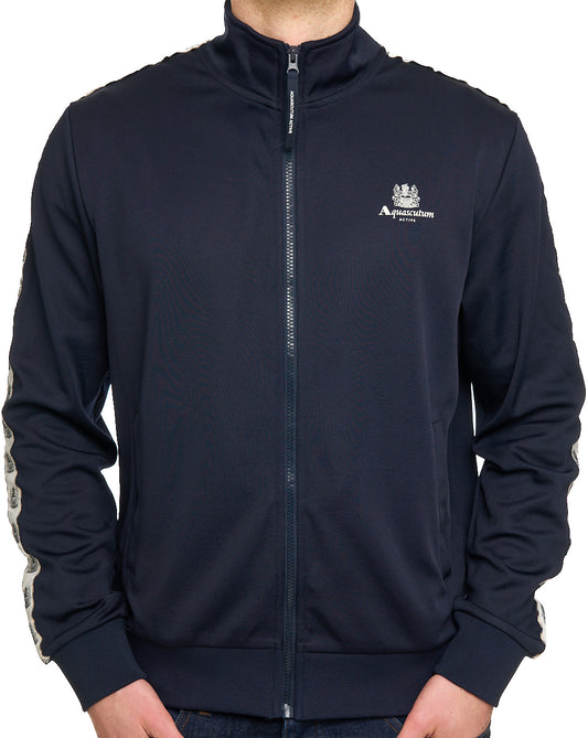 Aquascutum Aquascutum Crest Tape Track Top Navy