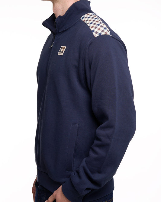 Aquascutum Aquascutum Lamina FZ Sweatshirt Navy