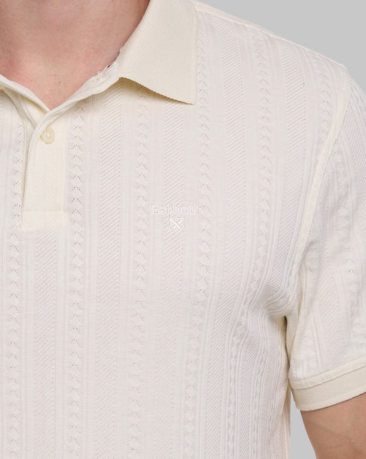 Barbour Barbour Harwell Tailored Polo Shirt Whisper White