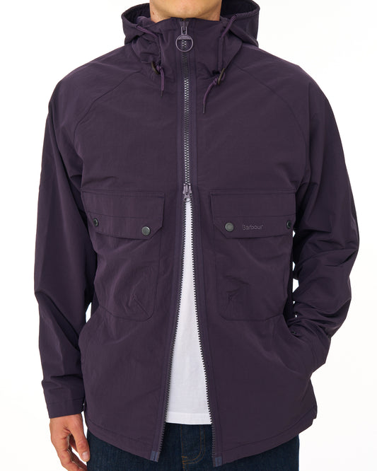 Barbour Barbour Re-Engineered Trows Showerproof Jacket Grape
