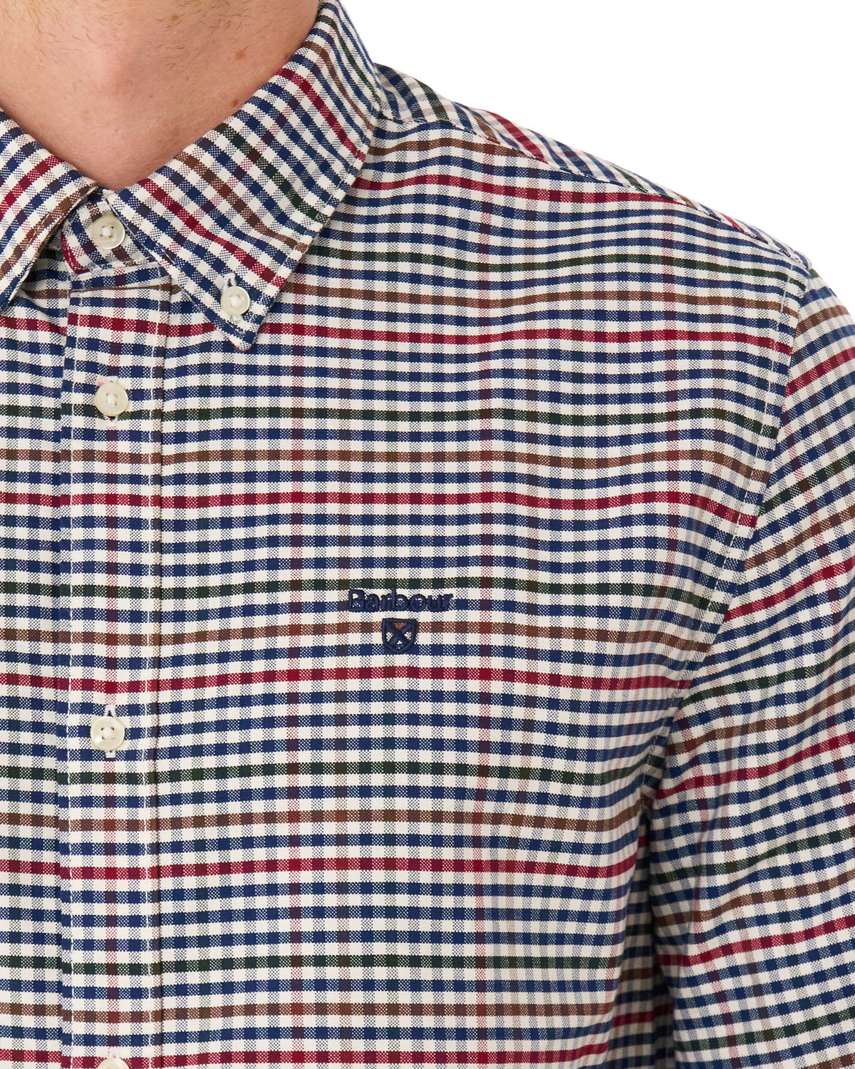 Barbour Rickwood Gingham Shirt Navy