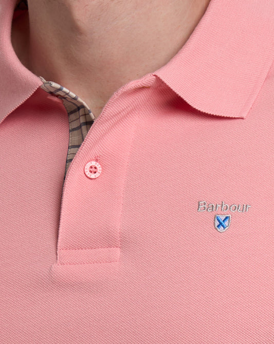 Barbour Barbour Tartan Piqué Polo Mineral Pink