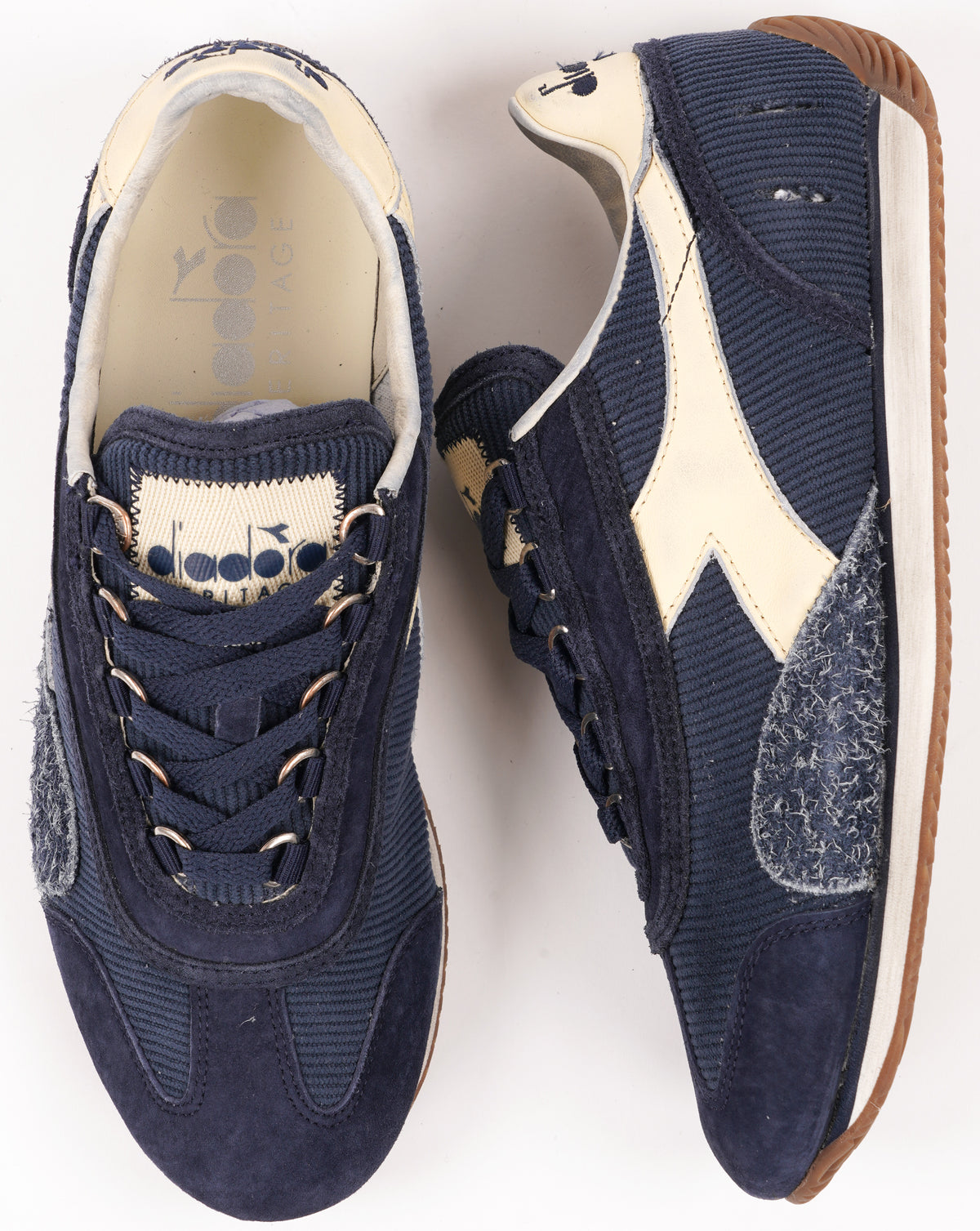 Diadora Equipe Corduroy SW Trainers Blue Caspian Sea