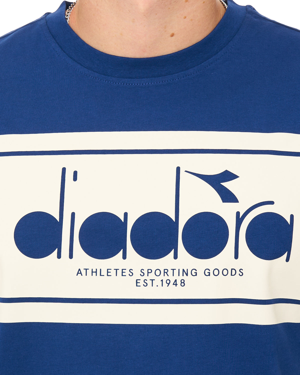 Diadora Logo T-shirt Estate Blue/Whisper White