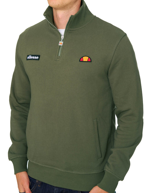 Ellesse Ellesse Pelegrini 1/4 Zip Sweat Olive