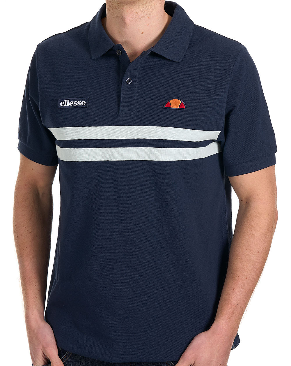 Ellesse Rimini Poloshirt Marineblau/Hellblau