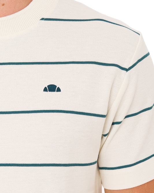 Ellesse Ellesse Verri T Shirt Ecru/Teal