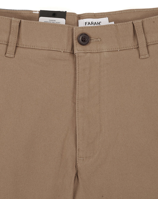 Farah Farah Hawk Chino Twill Shorts Beige