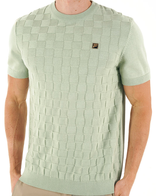 Fila Gold Fila Gold Campbell Square Knit Tee hellgrün