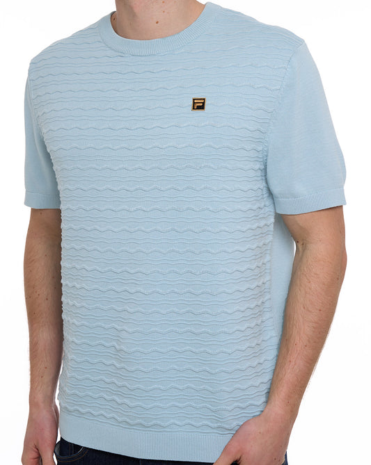 Fila Gold Fila Gold Don Strick-T-Shirt Sterling Blau