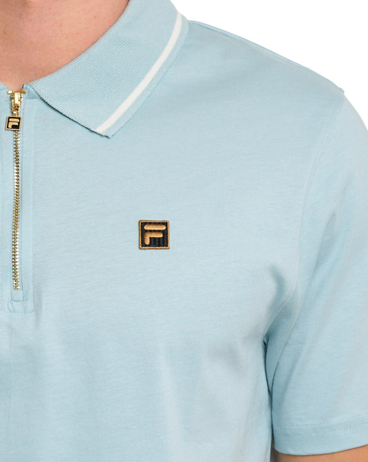 Fila Gold Fila Gold Lemar Zip Polo Sterling Blue