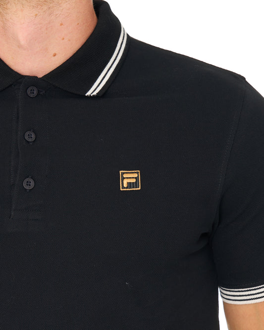Fila Gold Fila Gold Soren 3 Polo Shirt Black
