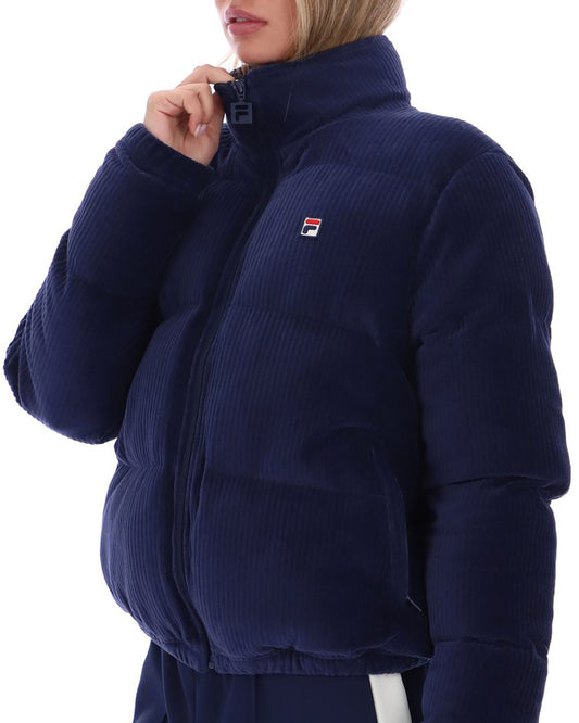 Fila Women Fila Vintage Brandy Velour Puffa Navy
