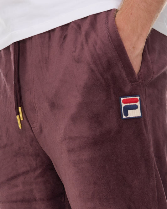 Fila Vintage Fila Vintage Eddie Velour Track Pants Truffle Brown