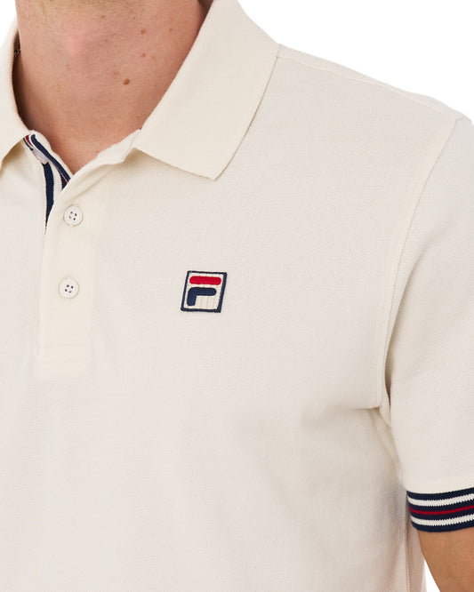 Fila Vintage Fila Vintage Omari Polo Shirt Gardenia