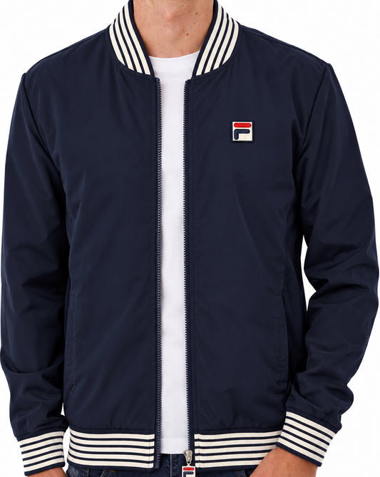 Fila Vintage Fila Vintage Badrick Bomber Jacket Navy/Gardenia