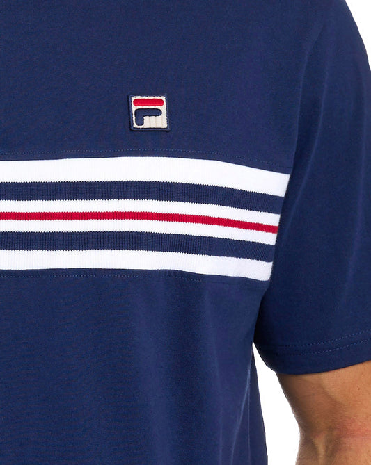 Fila Vintage Fila Vintage Rico T-Shirt Marineblau
