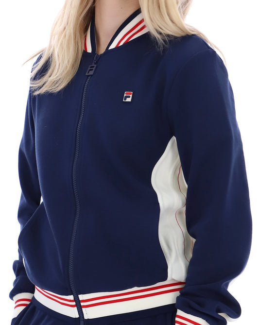 Fila Vintage Fila Vintage Silvana Trainingsjacke Marineblau/Gardenia/Rot