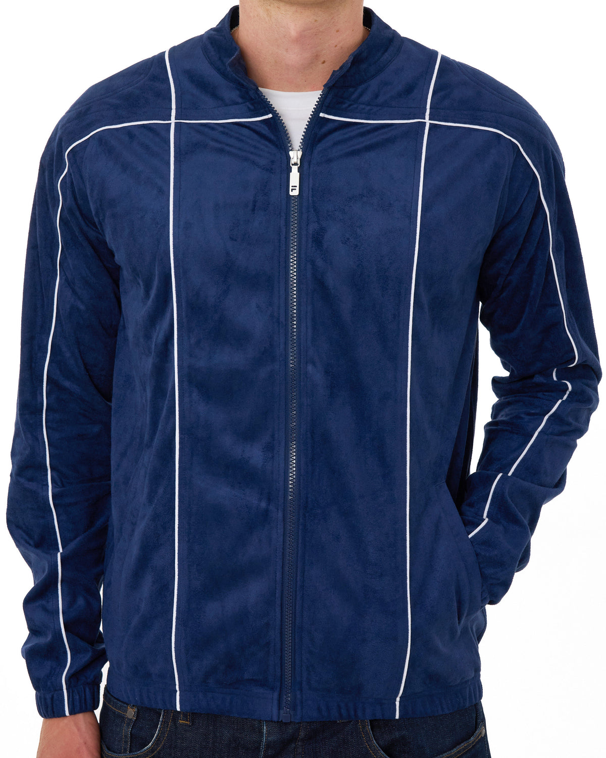 Fila Vintage Terrinda Mk3 Trainingsjacke Marineblau/Weiß