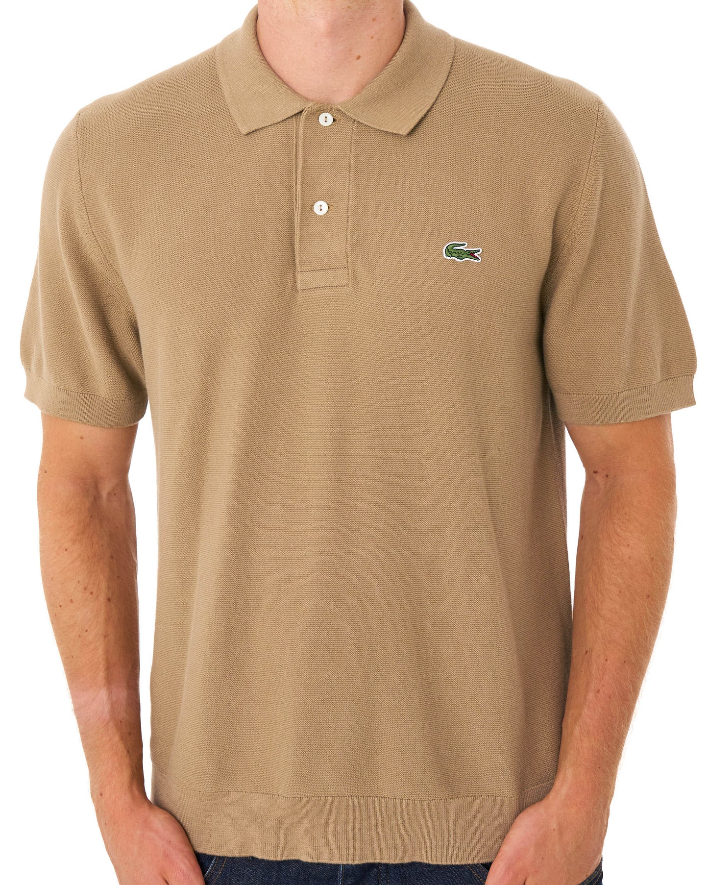 Lacoste Classic Fit Knitted Polo Camel