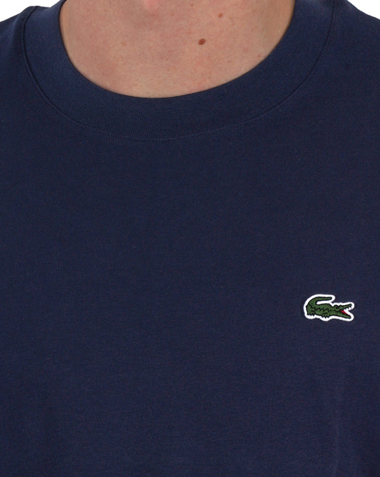 Lacoste Lacoste – T-Shirt aus Baumwolljersey in klassischer Passform, Marineblau