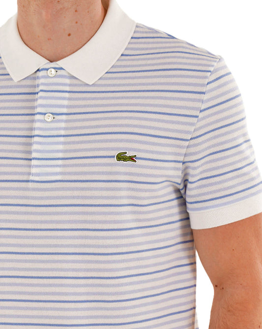 Lacoste Lacoste Poloshirt mit feinen Streifen, Blau/Cremeweiß