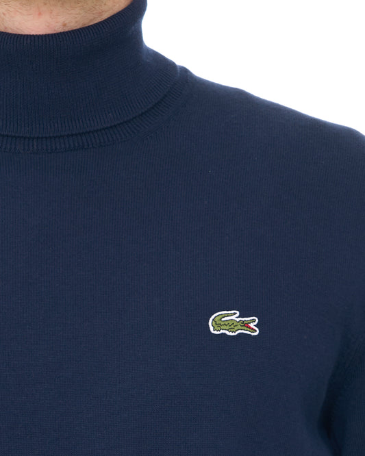 Lacoste Lacoste Knitted Roll Neck Navy