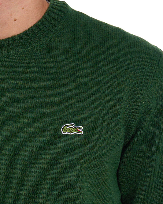 Lacoste Lacoste Strickpullover aus Wolle, Dunkelgrün