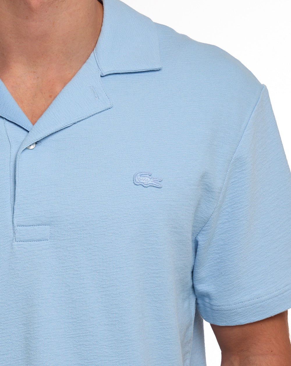 Lacoste Poloshirt mit Reverskragen, Chambray-Blau