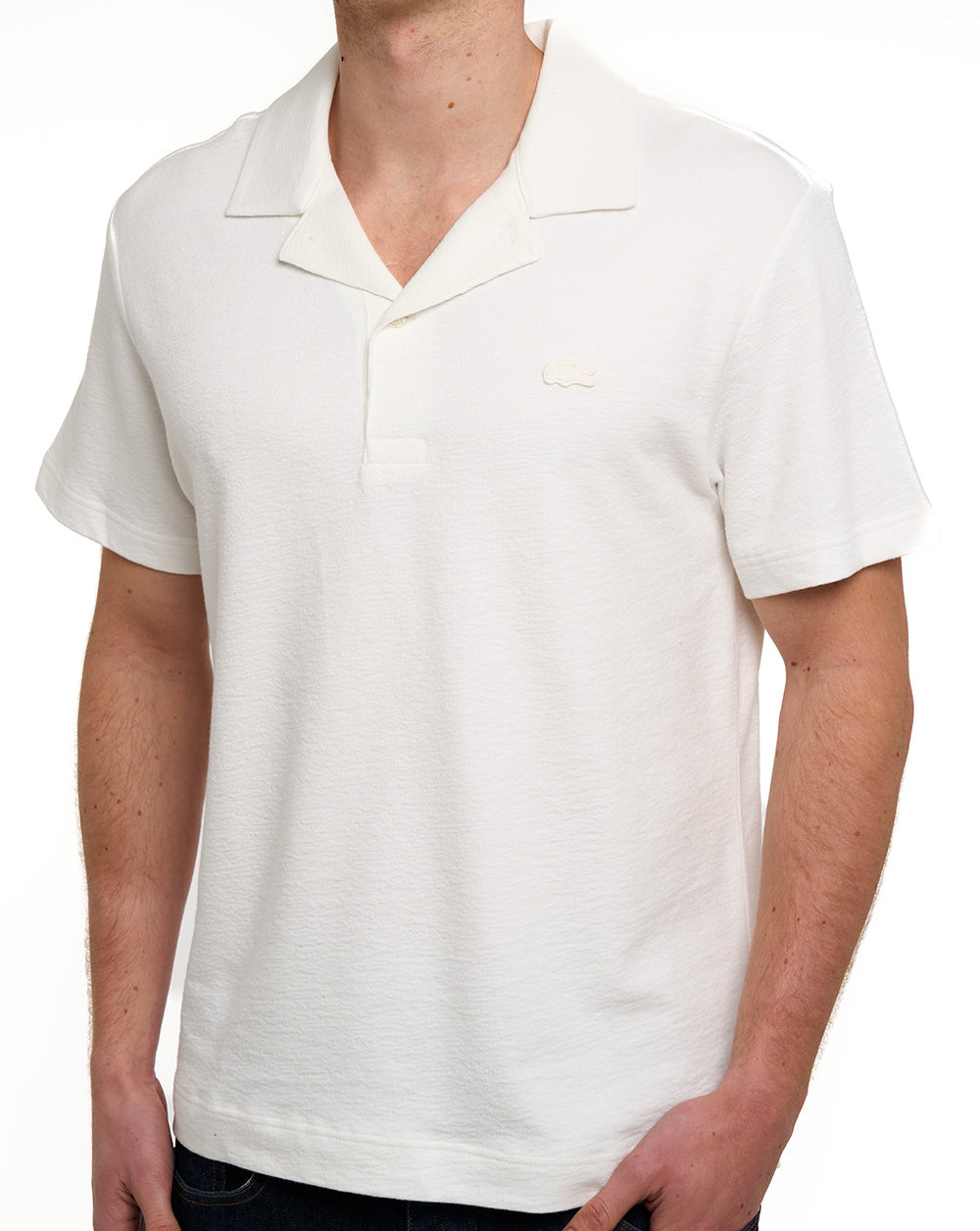 Lacoste Polohemd mit Reverskragen, Mehl