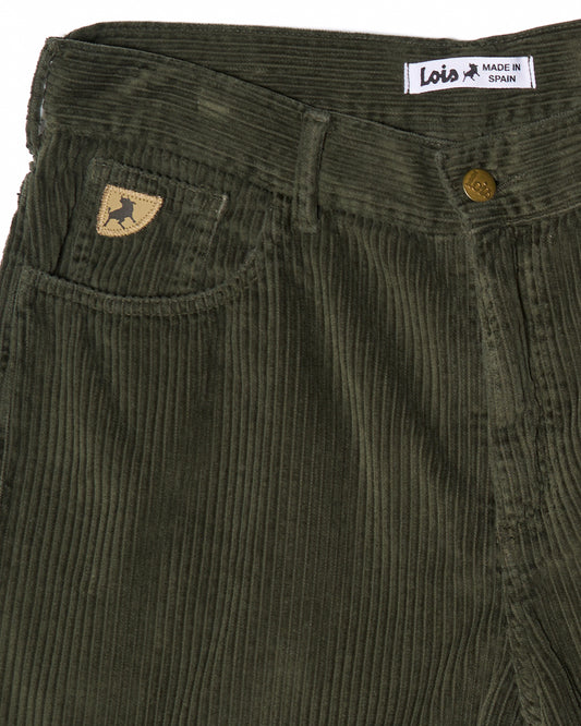 Lois Lois Pepe Jumbo Cord Shorts Dark Green