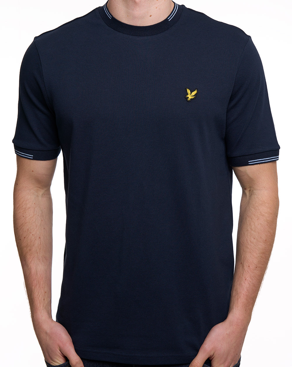 Lyle & Scott Fine Tipped T Shirt Dark Navy