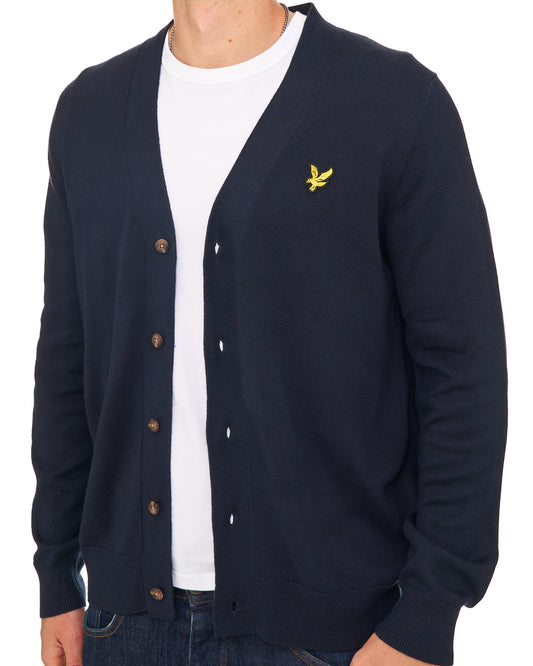 Lyle And Scott Lyle & Scott Knitted Classic Cardigan Dark Navy