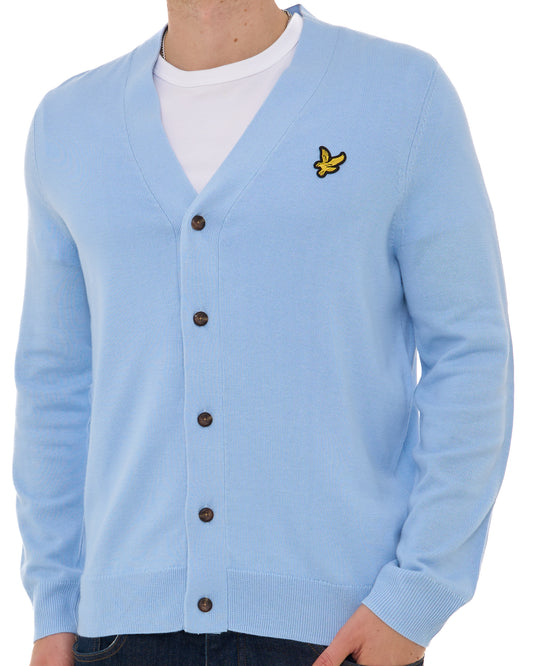 Lyle And Scott Lyle & Scott Archive Knitted Cardigan Light Blue