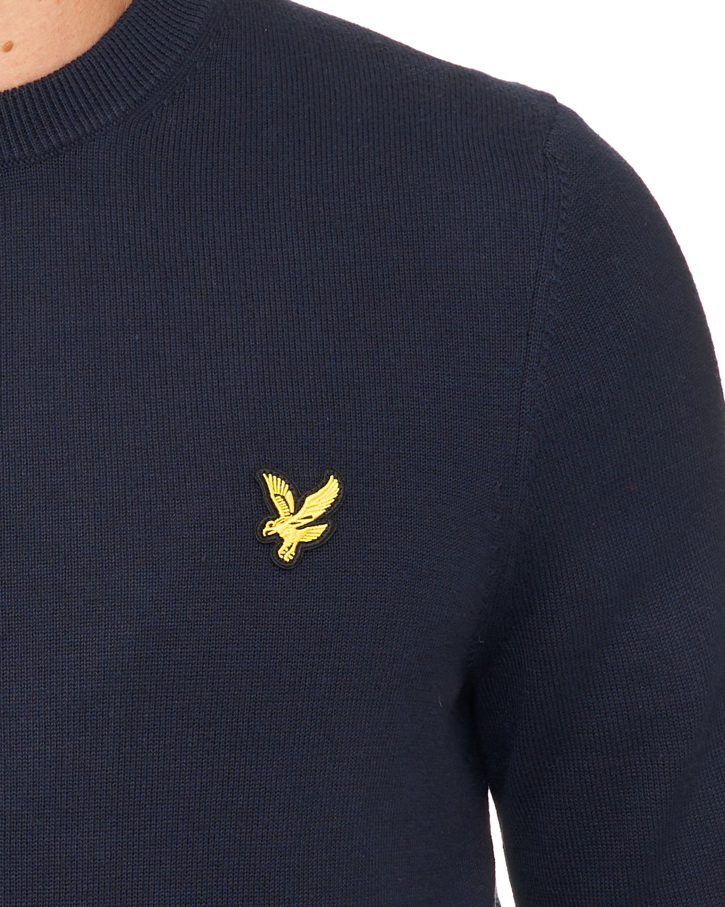 Lyle & Scott Knitted Crew Neck Jumper Dark Navy