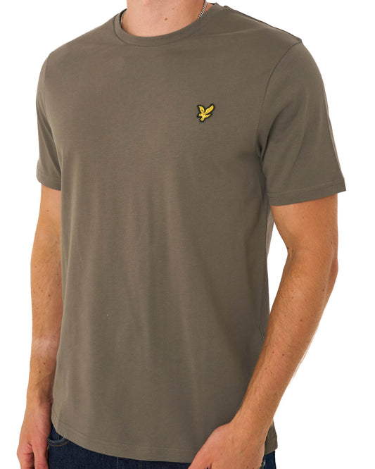 Lyle And Scott Lyle & Scott T Shirt Khaki Ash