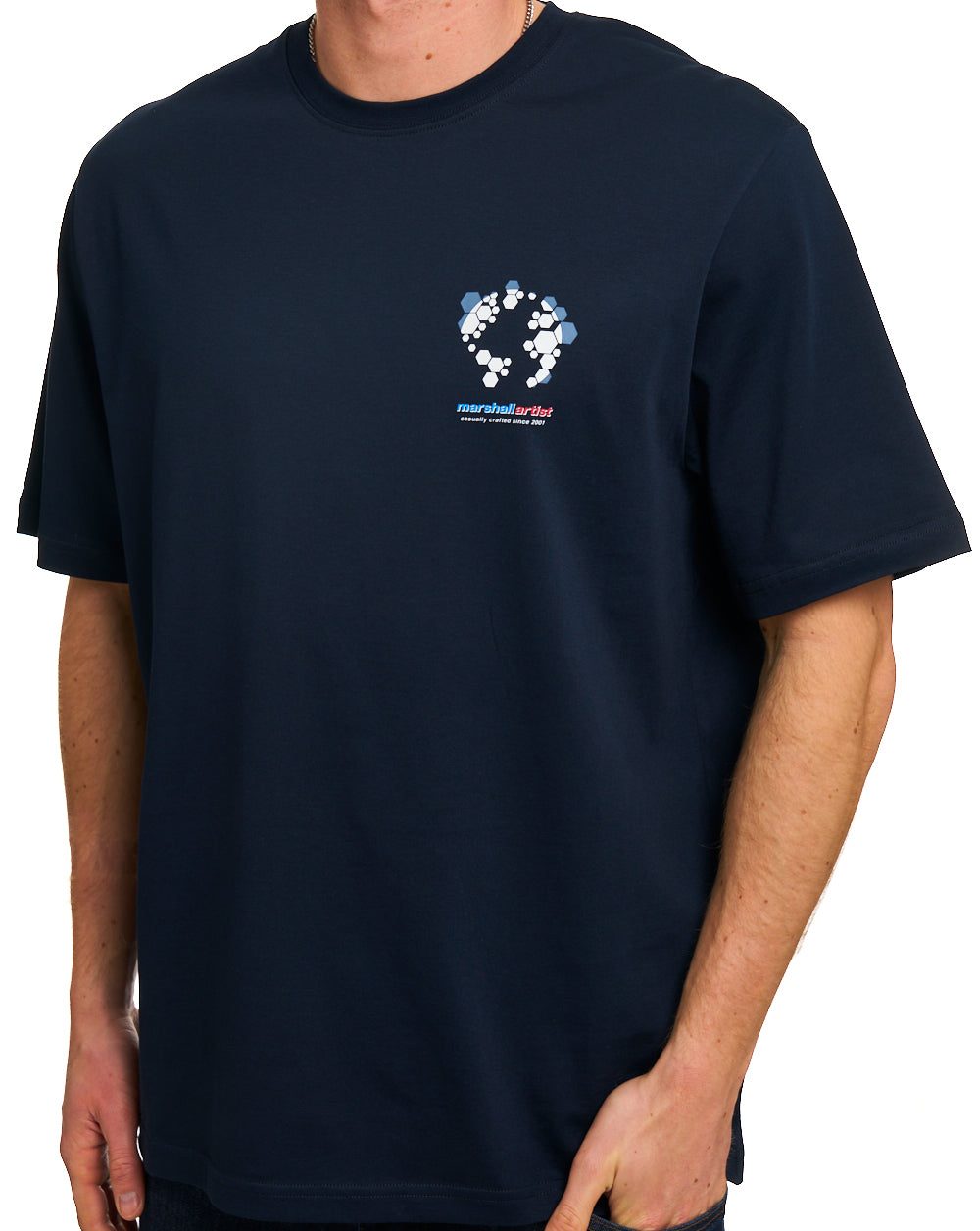 Marshall Artist New World Order T-Shirt Navy