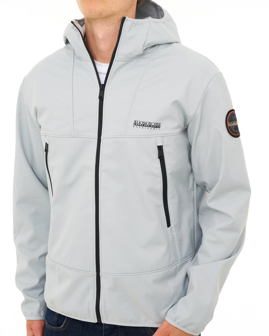 Napapijri Napapijri Biois Softshell Jacket Light Grey Solid