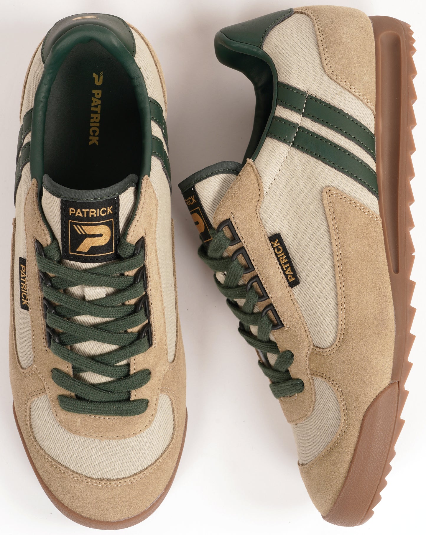 Patrick Forza Trainers Stone/Dark Green