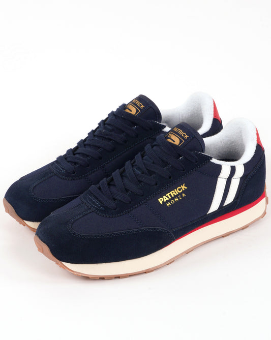Patrick Patrick Monza Trainers Navy/White/Red