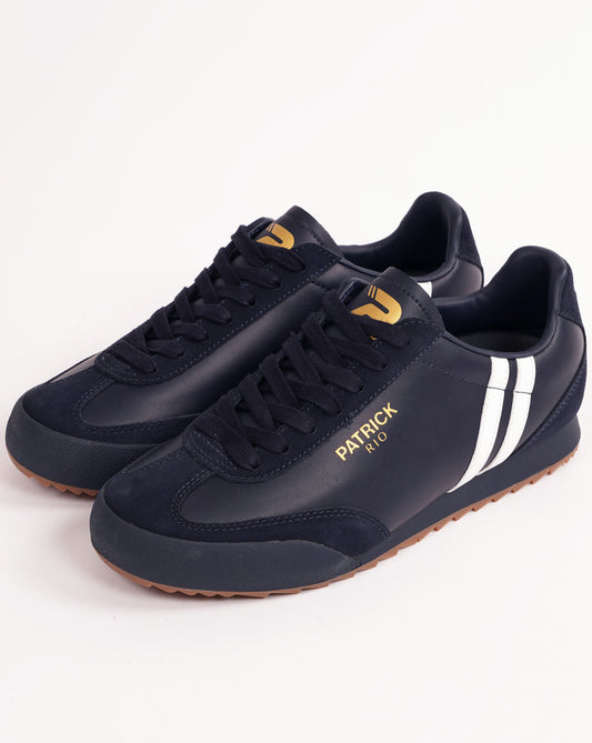 Patrick Patrick Rio Leather Trainers Navy/White