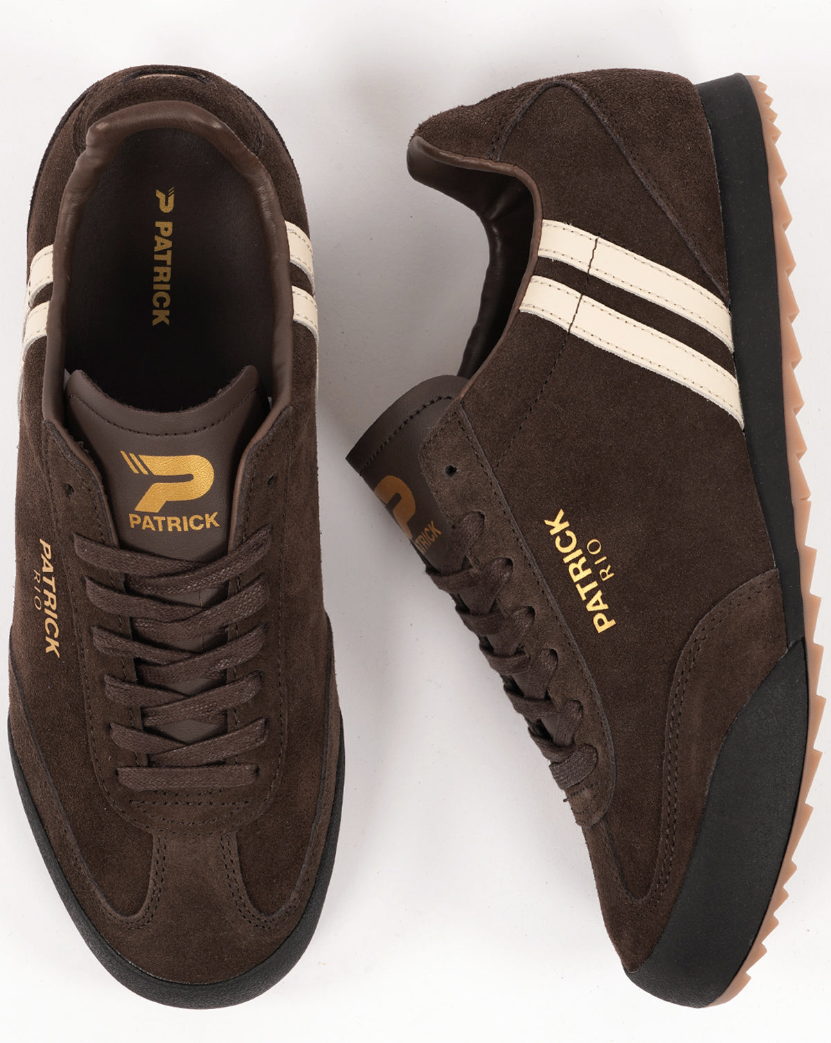 Patrick Rio Trainers Brown/Off White