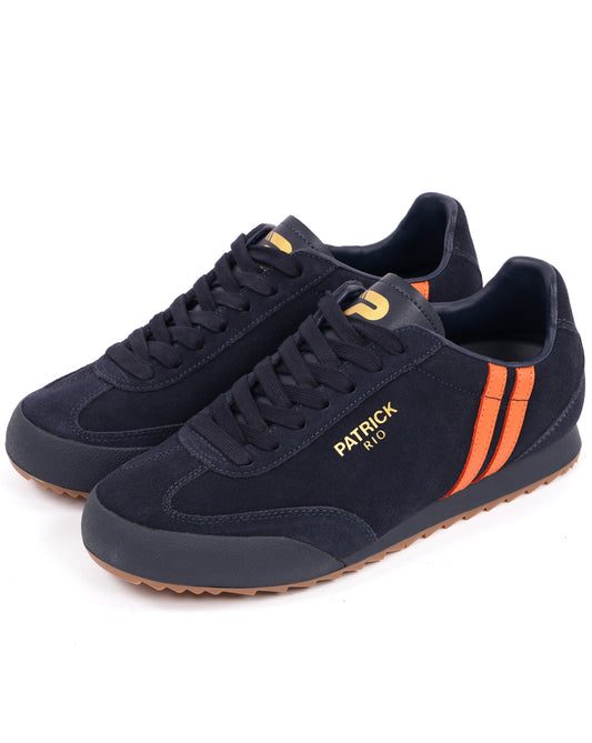 Patrick Patrick Rio Trainers Navy/Orange