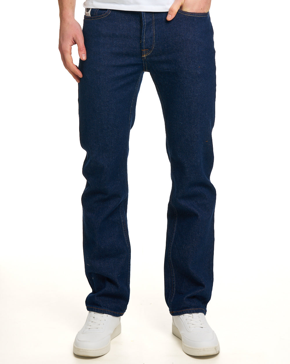 Pretty Green Burnage Regular Fit Jeans Rinse Wash