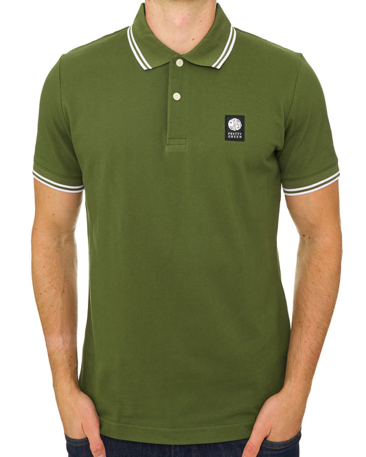 Pretty Green Pretty Green Rayner Polo Shirt Khaki Green