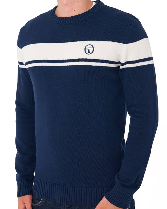 Sergio Tacchini Sergio Tacchini Masters Crew Strickpullover Marineblau